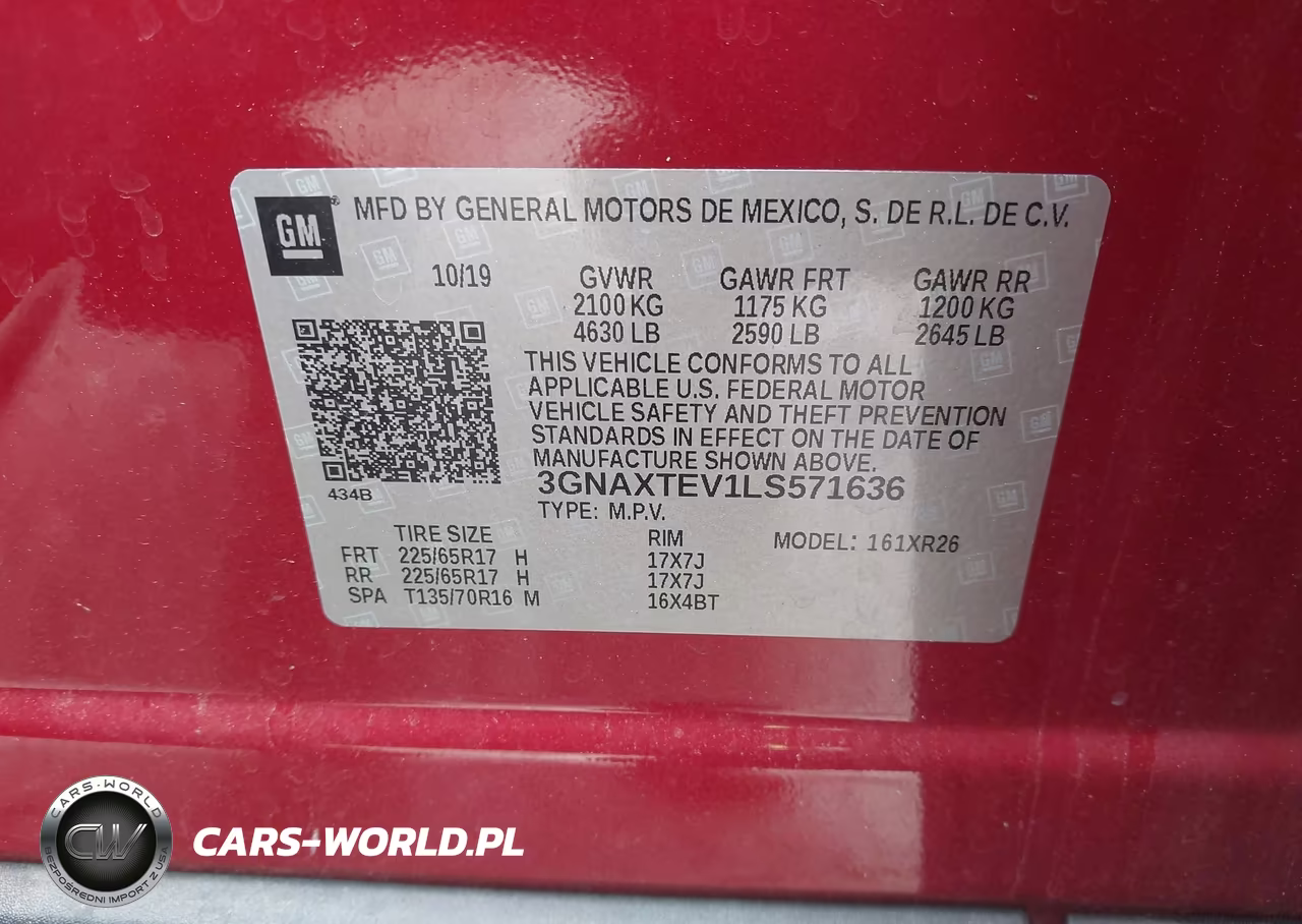 2020 Chevrolet Equinox Awd 2Fl VIN:3GNAXTEV1LS571636 - 9