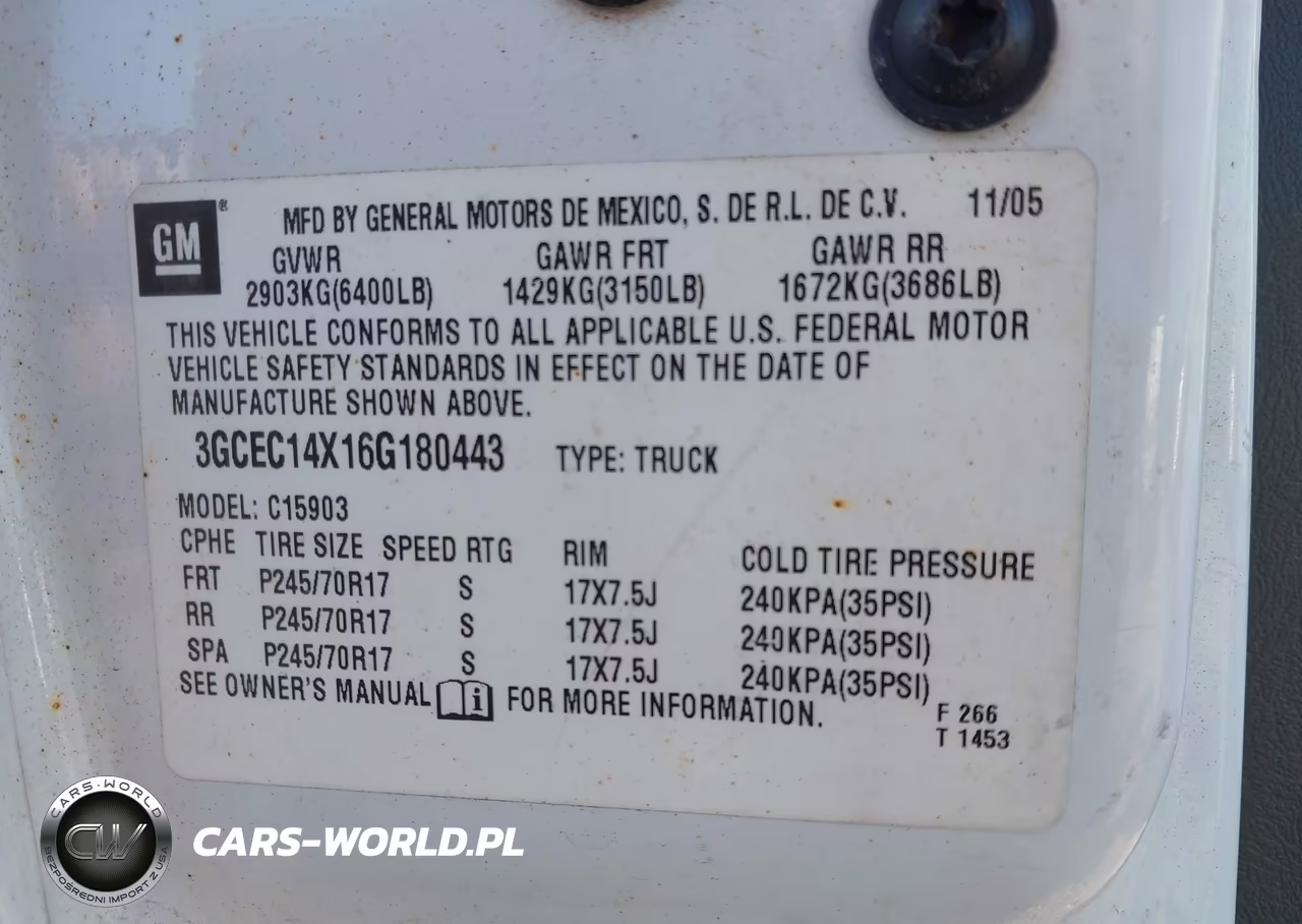 2006 Chevrolet Silverado 1500 Work Truck VIN:3GCEC14X16G180443 - 9