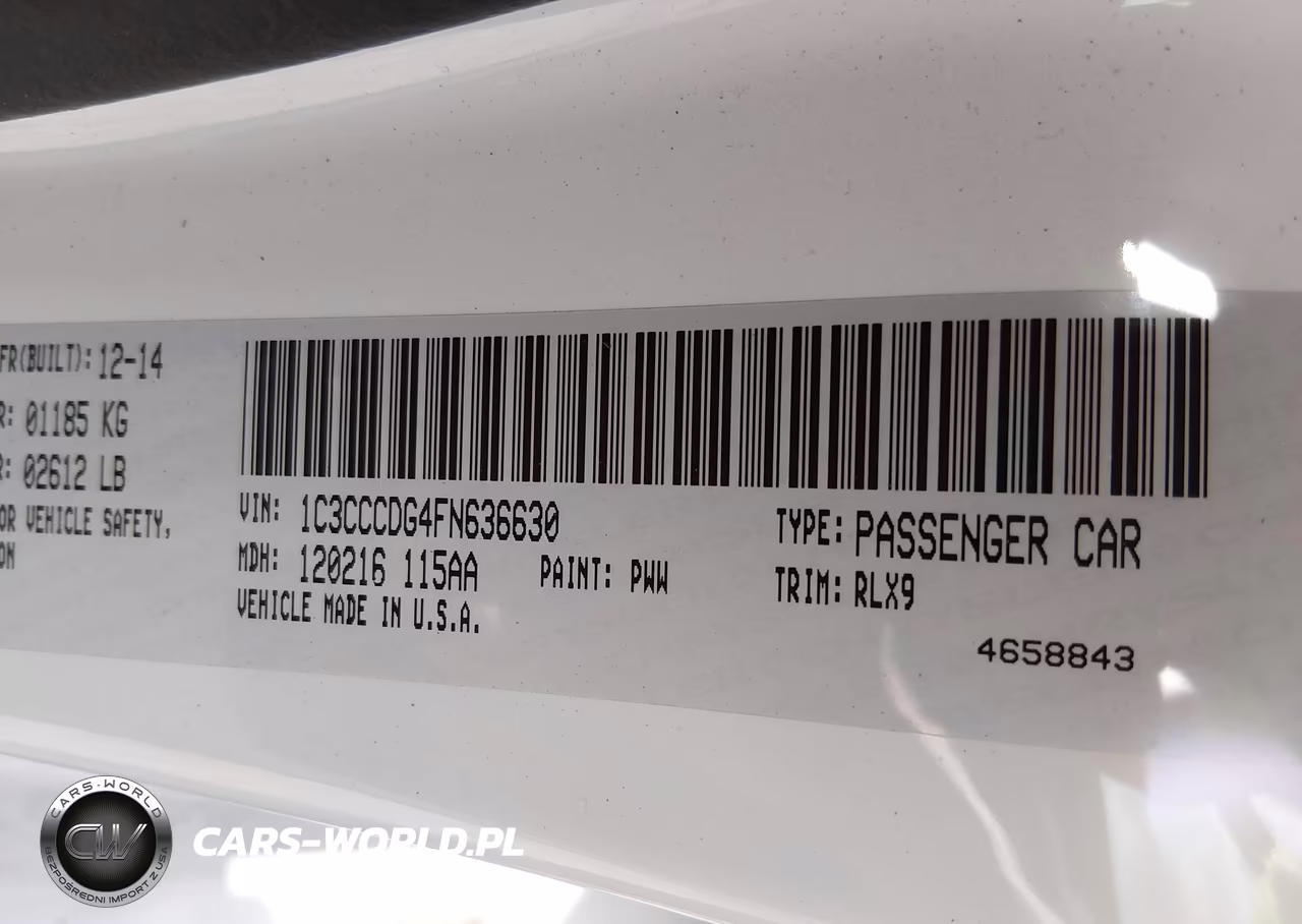 2015 Chrysler 200 S VIN:1C3CCCDG4FN636630 - 9