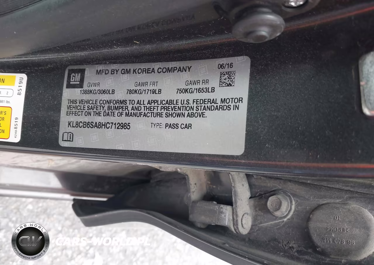 2017 Chevrolet Spark Ls Cvt VIN:KL8CB6SA8HC712985 - 9