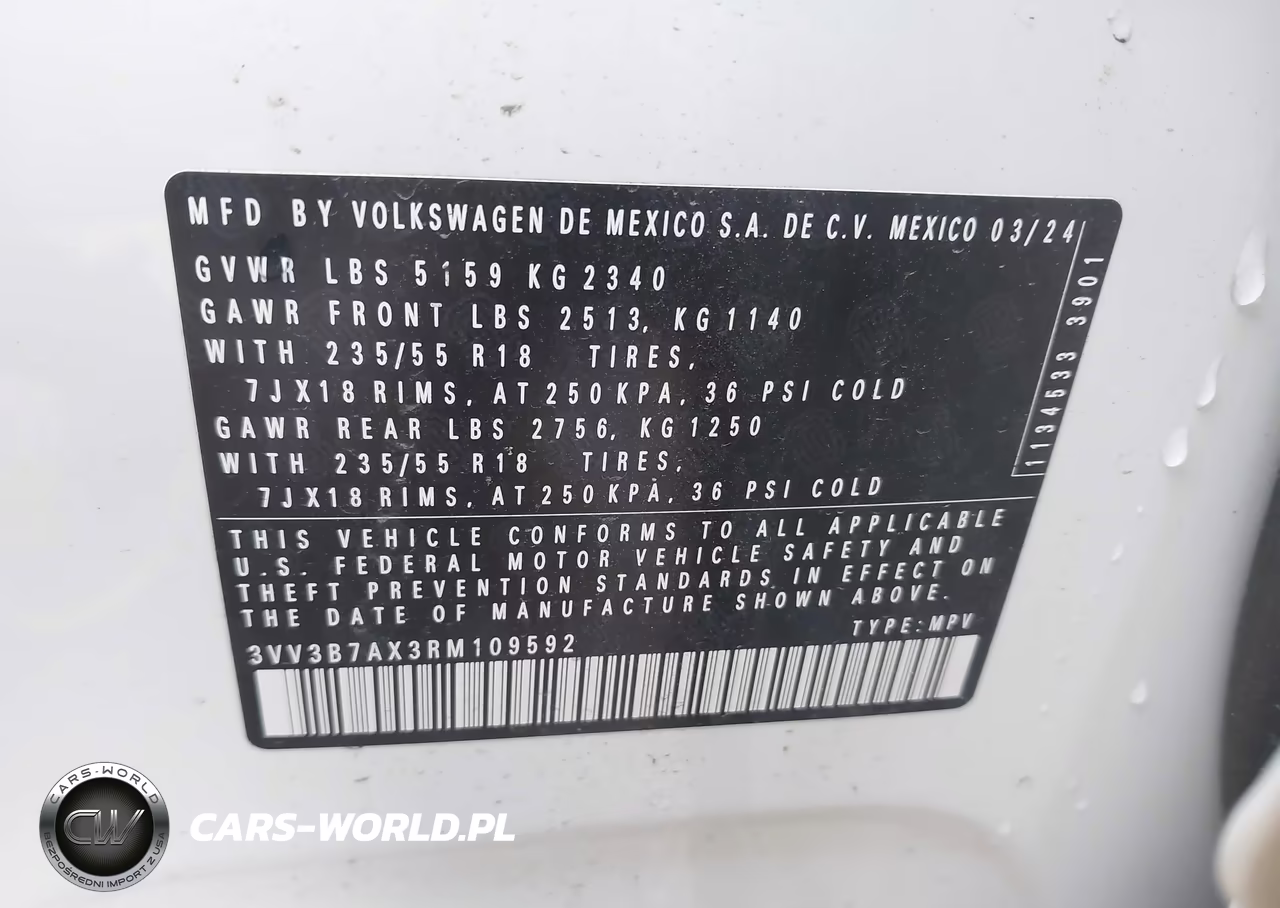 2024 Volkswagen Tiguan 2.0T Se-2.0T Wolfsburg Edition VIN:3VV3B7AX3RM109592 - 9