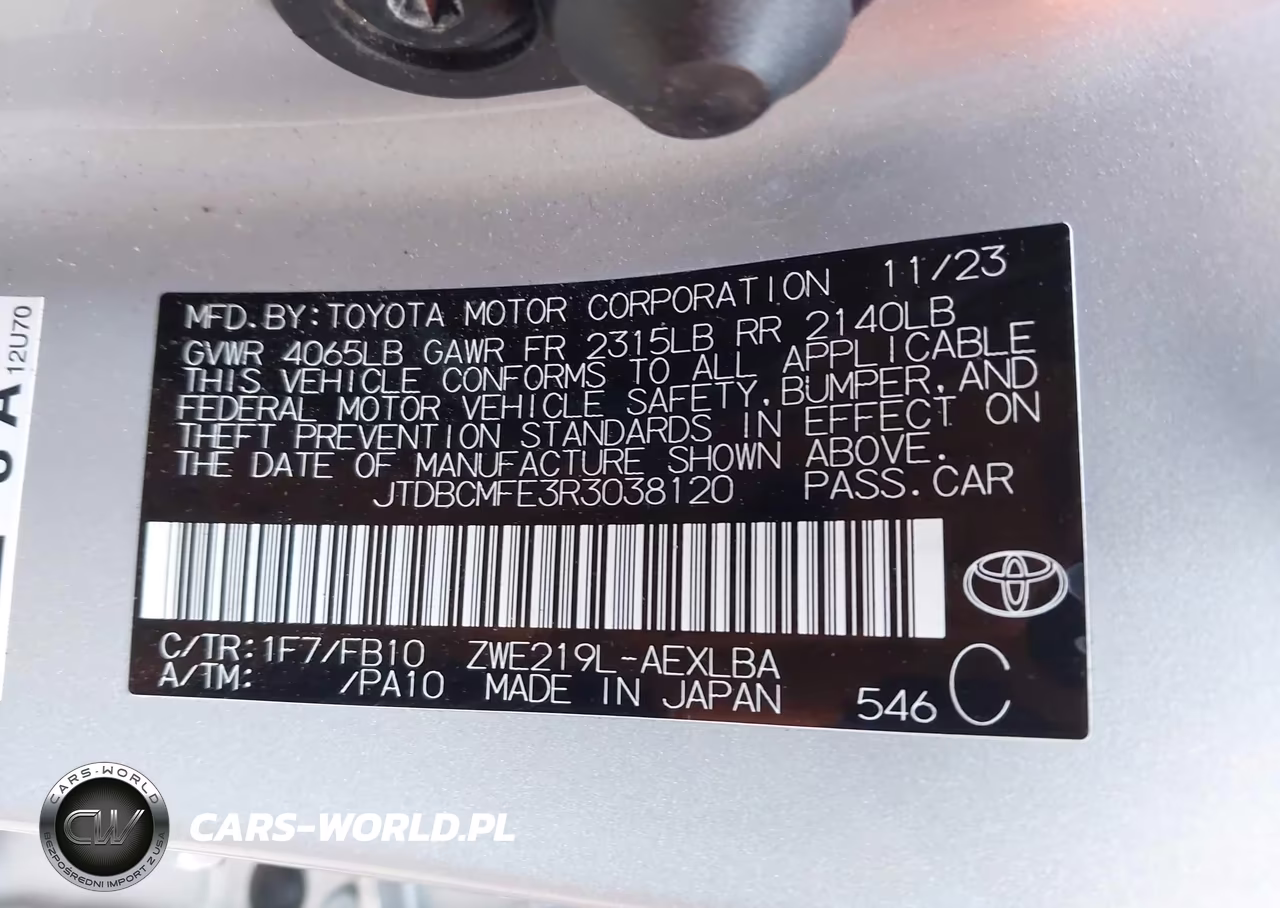 2024 Toyota Corolla Hybrid Le VIN:JTDBCMFE3R3038120 - 9