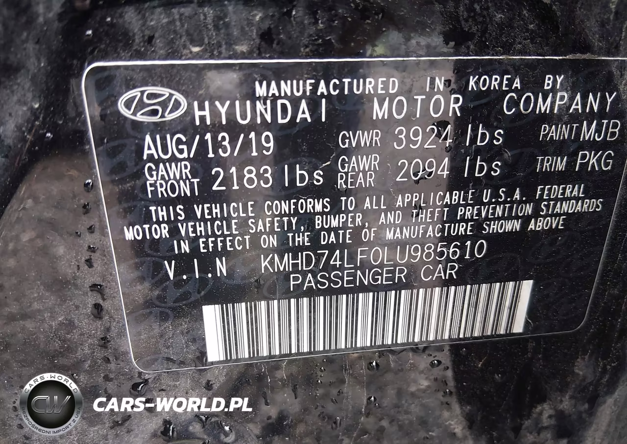 2020 Hyundai Elantra Se VIN:KMHD74LF0LU985610 - 9