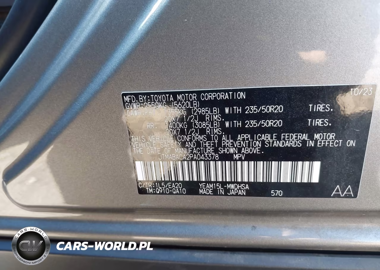 2023 Toyota Bz4X Limited VIN:JTMABACA2PA043378 - 9