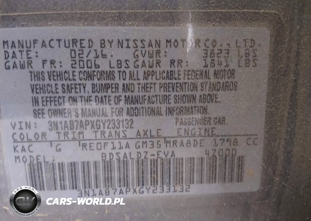 2016 Nissan Sentra Fe+ S-S-Sl-Sr-Sv VIN:3N1AB7APXGY233132 - 9