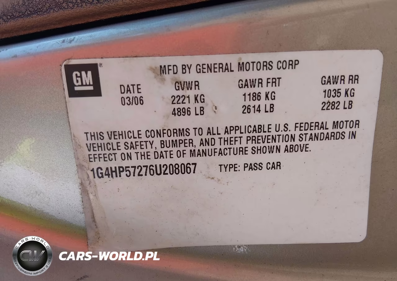 2006 Buick Lucerne Cx VIN:1G4HP57276U208067 - 9