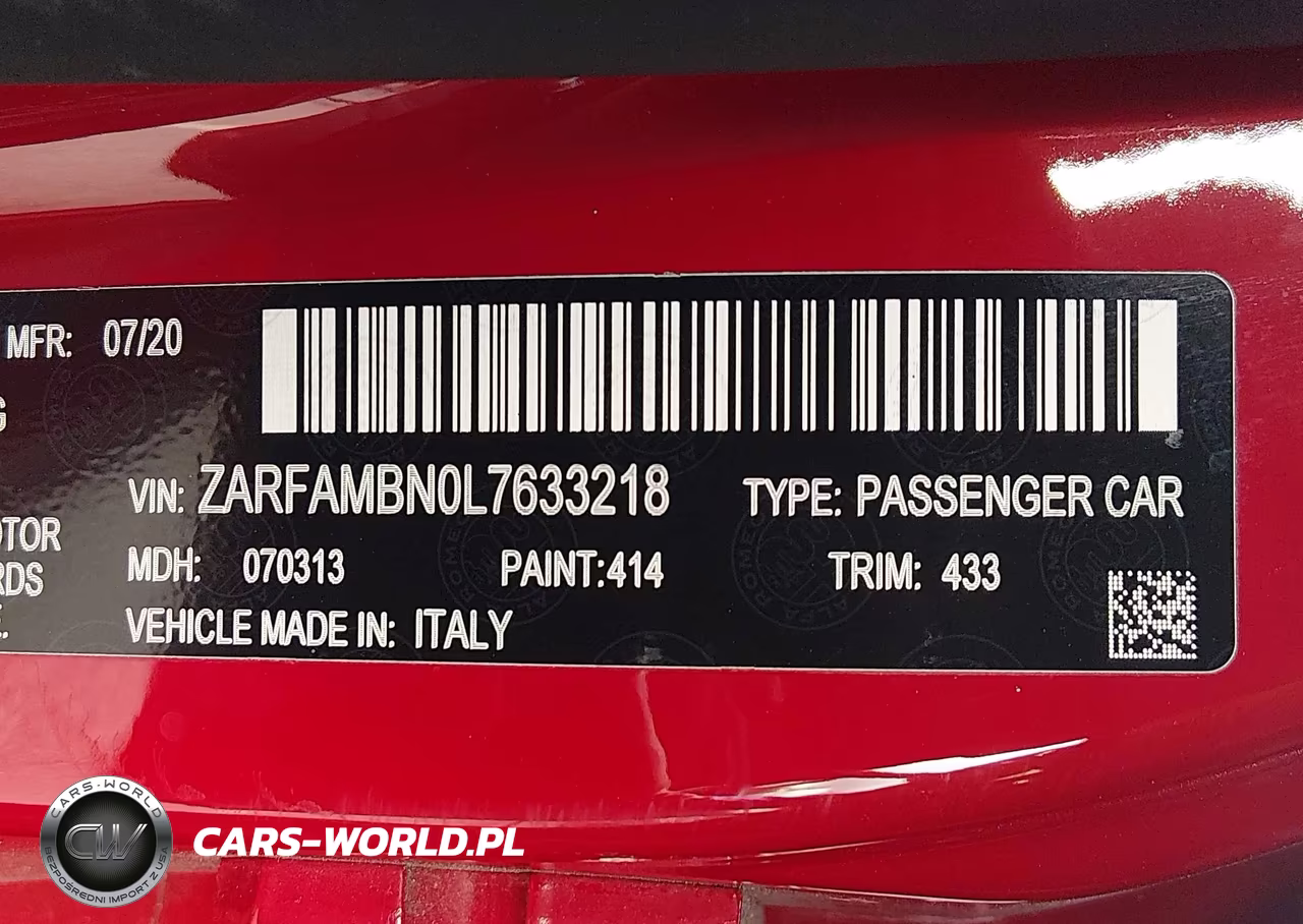 2020 Alfa Romeo Giulia Ti Rwd VIN:ZARFAMBN0L7633218 - 9