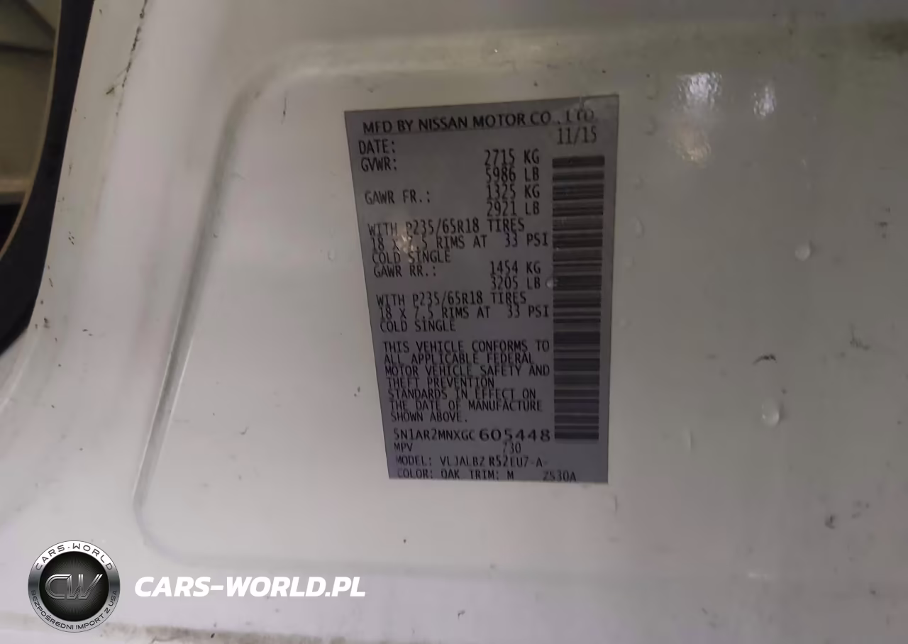 2016 Nissan Pathfinder S VIN:5N1AR2MNXGC605448 - 9