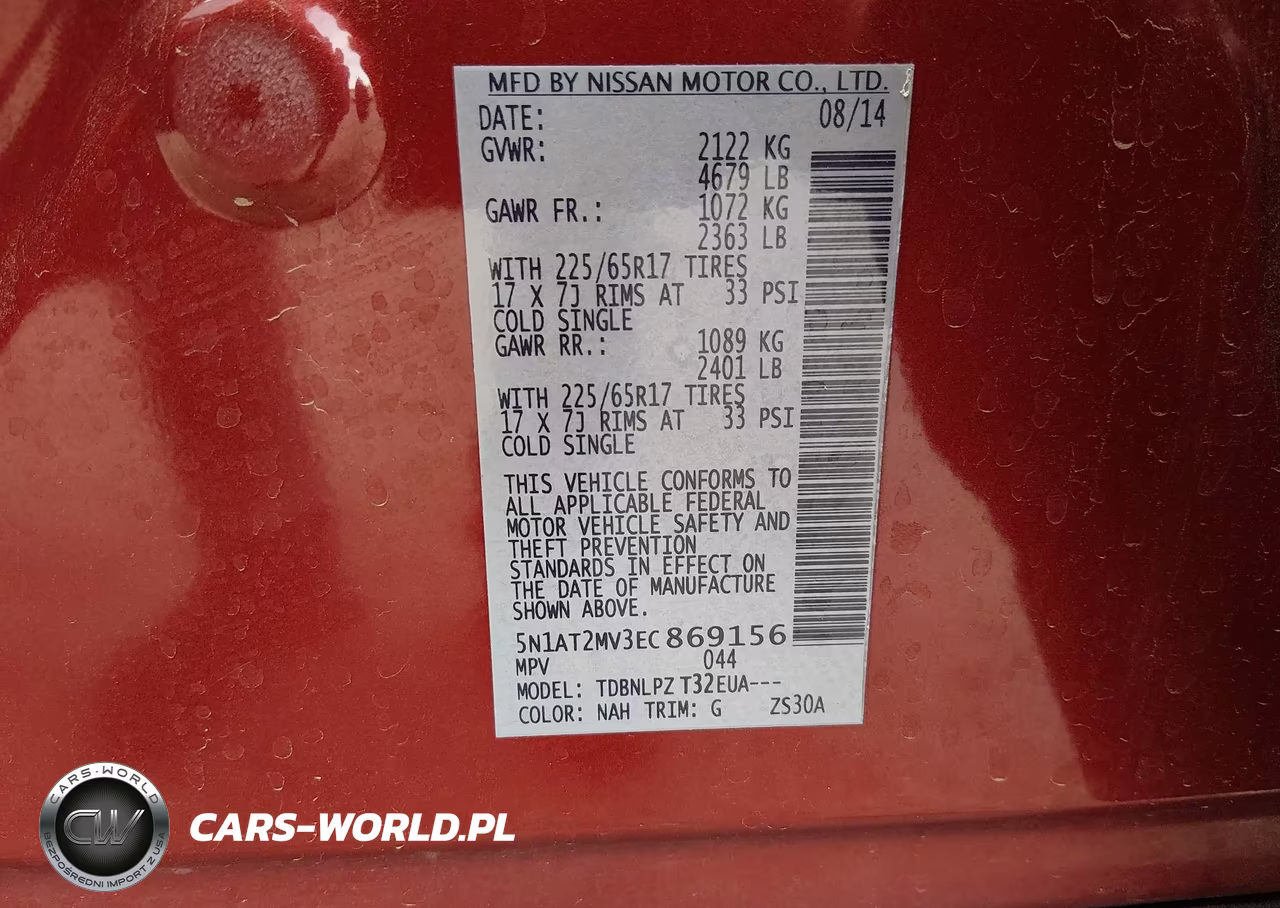 2014 Nissan Rogue S VIN:5N1AT2MV3EC869156 - 9