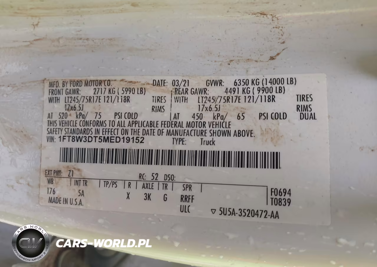 2021 Ford F-350 Lariat VIN:1FT8W3DT5MED19152 - 9