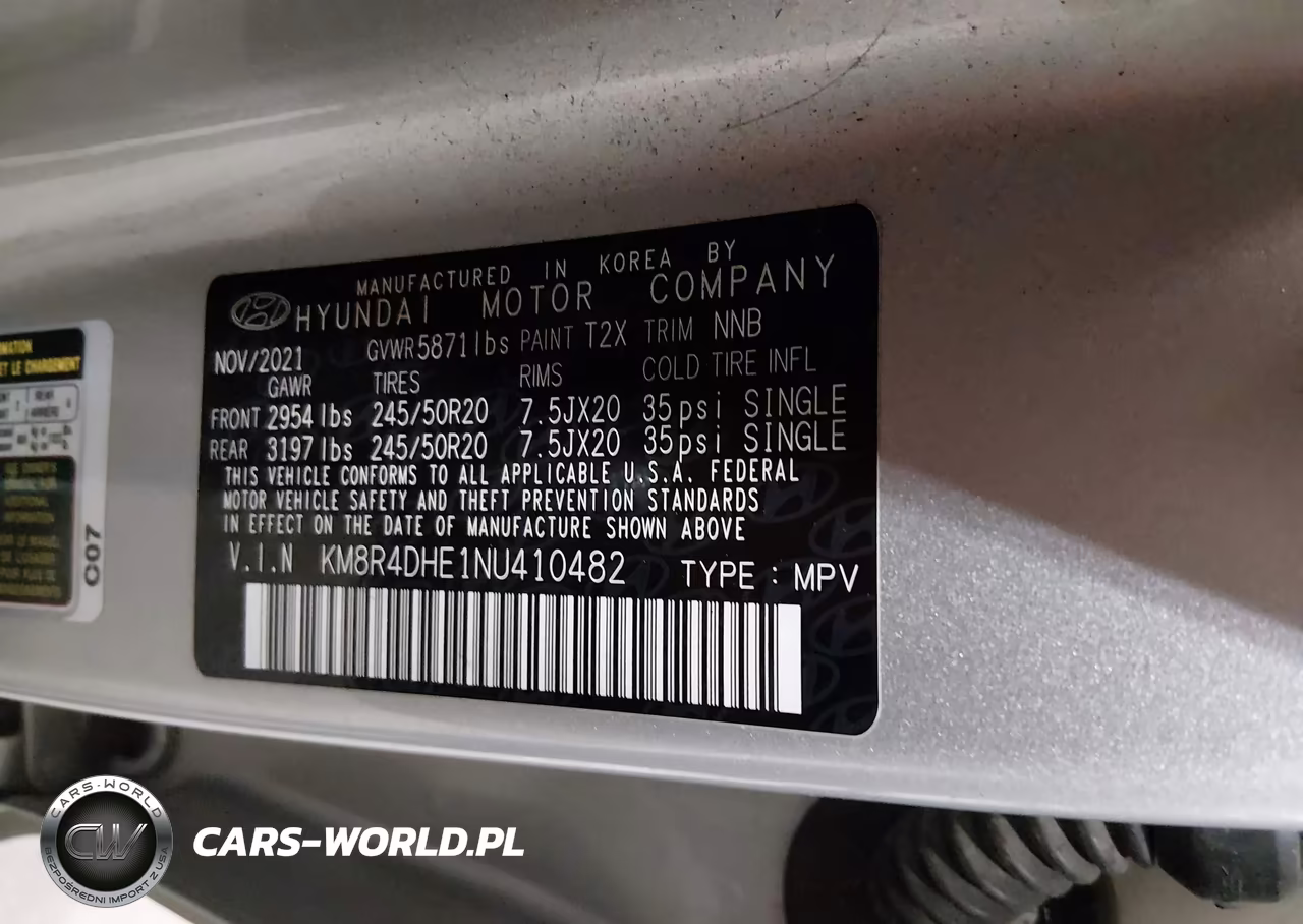 2022 Hyundai Palisade Sel VIN:KM8R4DHE1NU410482 - 9