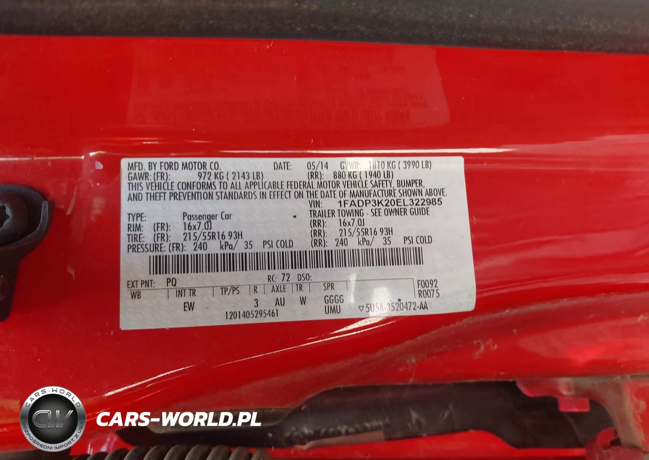 2014 Ford Focus Se VIN:1FADP3K20EL322985 - 9
