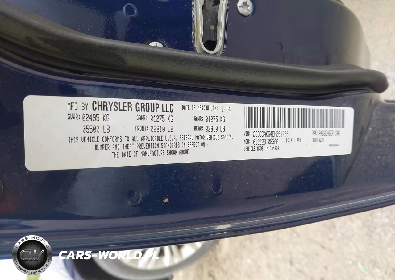2014 Chrysler 300C Awd VIN:2C3CCAKG4EH201766 - 9