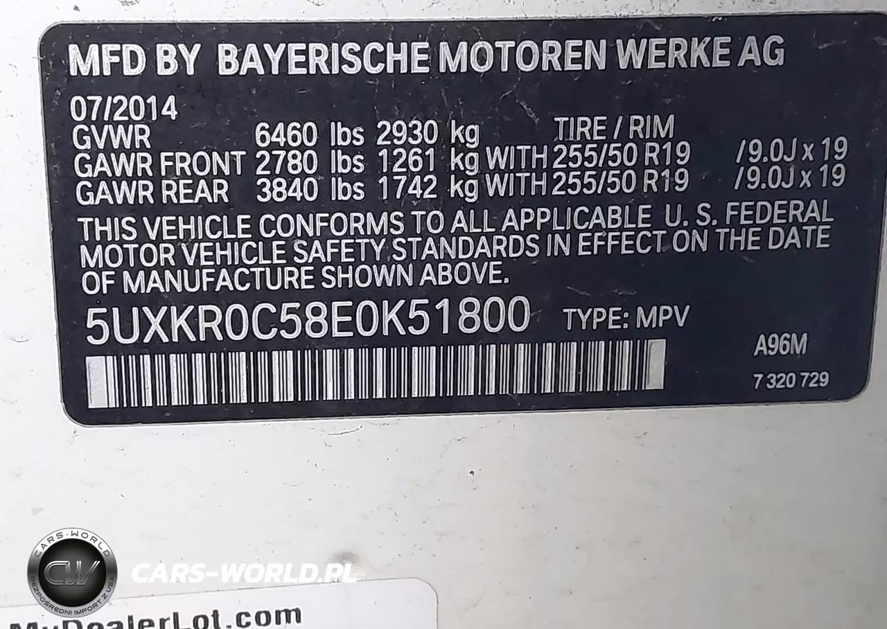 2014 BMW X5 xDrive35I VIN:5UXKR0C58E0K51800 - 9