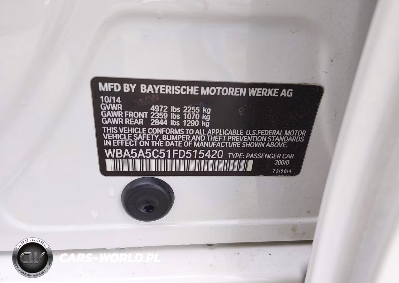 2015 BMW 528I VIN:WBA5A5C51FD515420 - 9