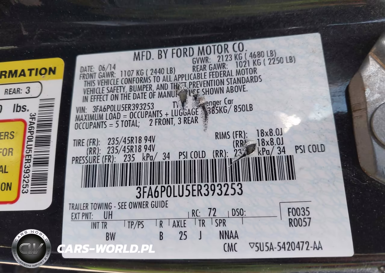 2014 Ford Fusion Se Hybrid VIN:3FA6P0LU5ER393253 - 9