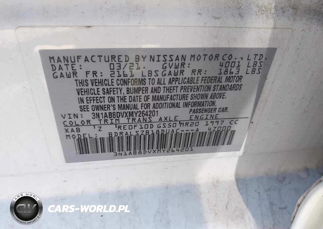2021 Nissan Sentra Sr Xtronic Cvt VIN:3N1AB8DVXMY264201 - 9