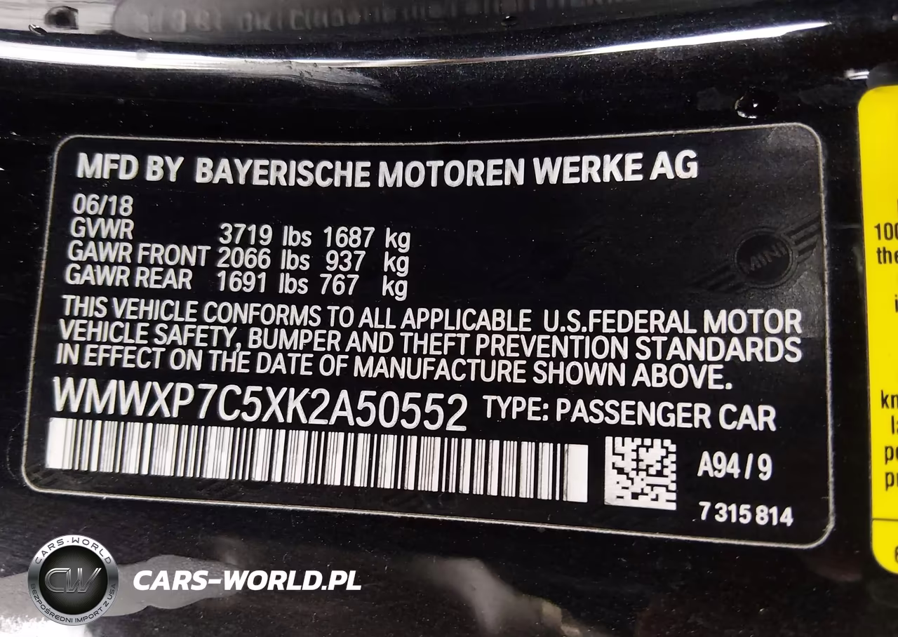 2019 Mini Hardtop Cooper S VIN:WMWXP7C5XK2A50552 - 9
