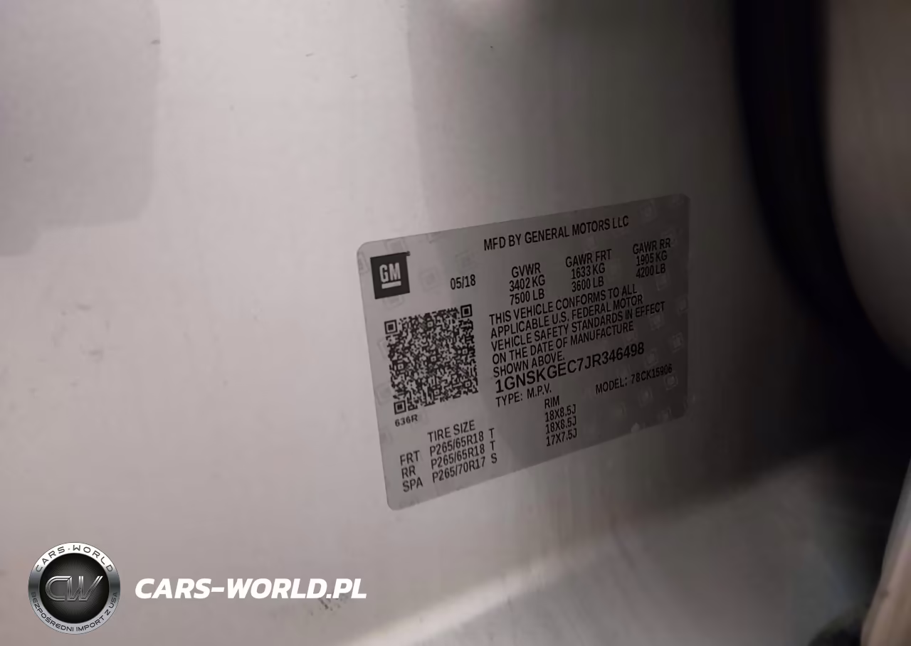 2018 Chevrolet Suburban Ls VIN:1GNSKGEC7JR346498 - 9