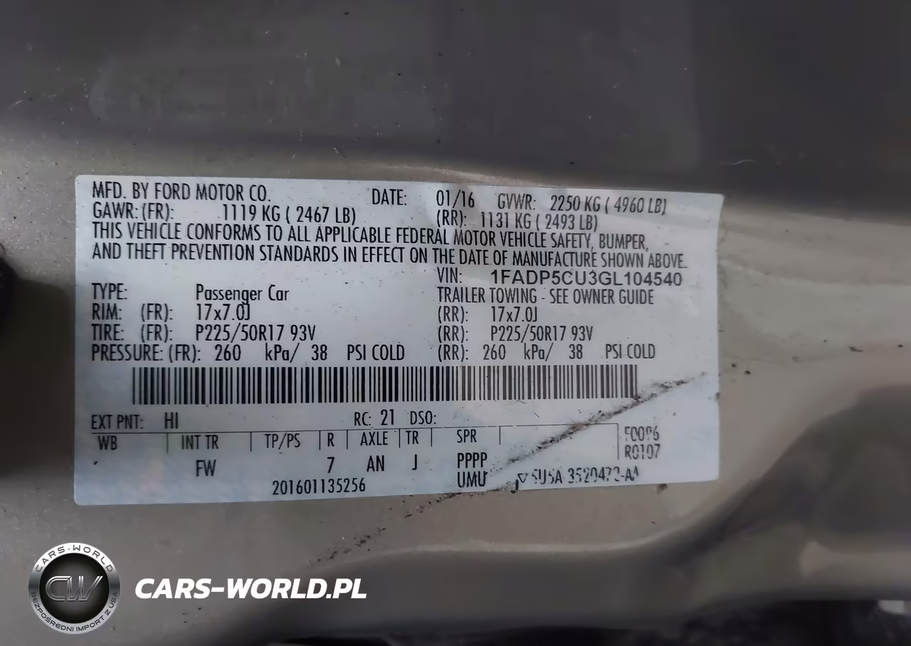 2016 Ford C-Max Energi Sel VIN:1FADP5CU3GL104540 - 9
