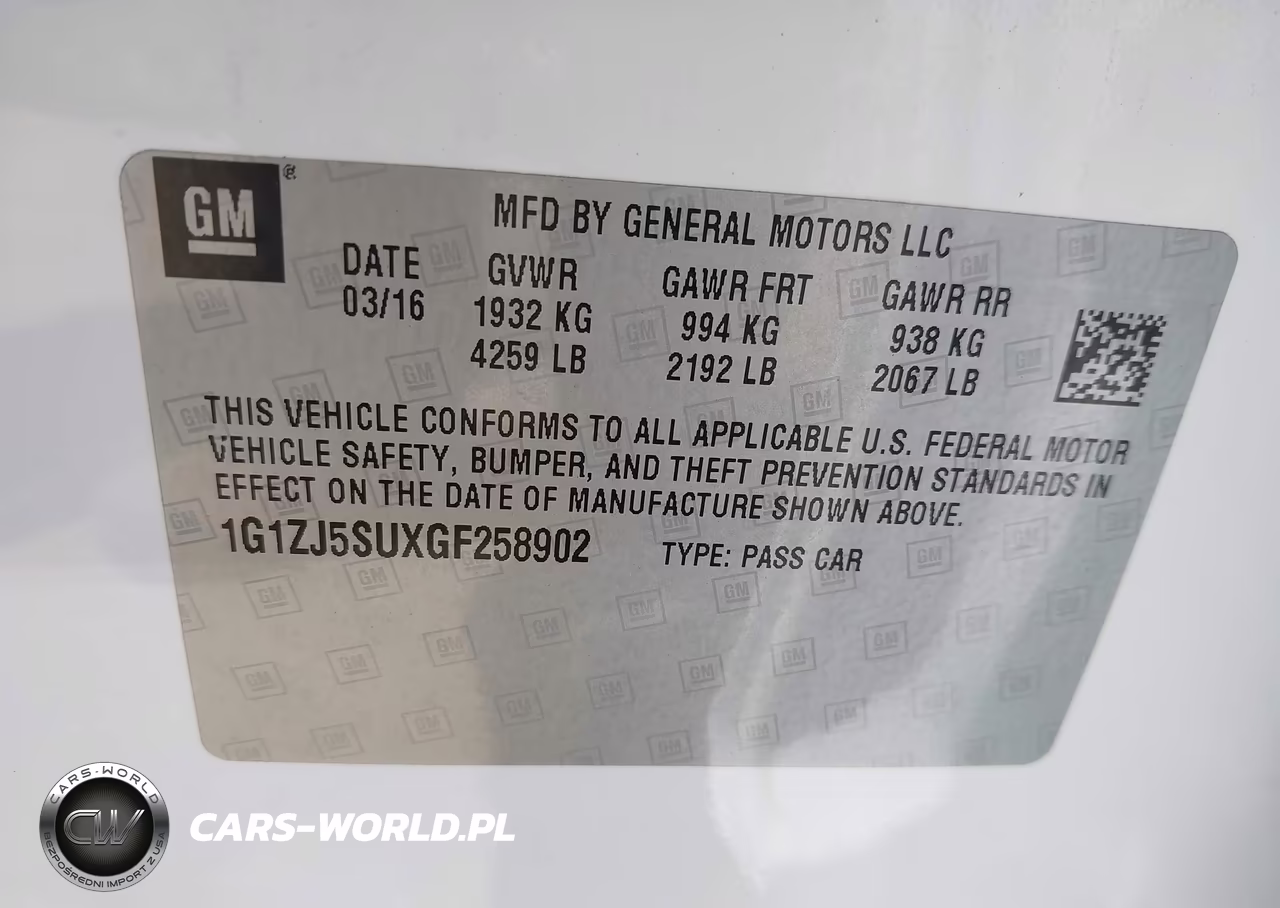 2016 Chevrolet Malibu Hybrid VIN:1G1ZJ5SUXGF258902 - 9