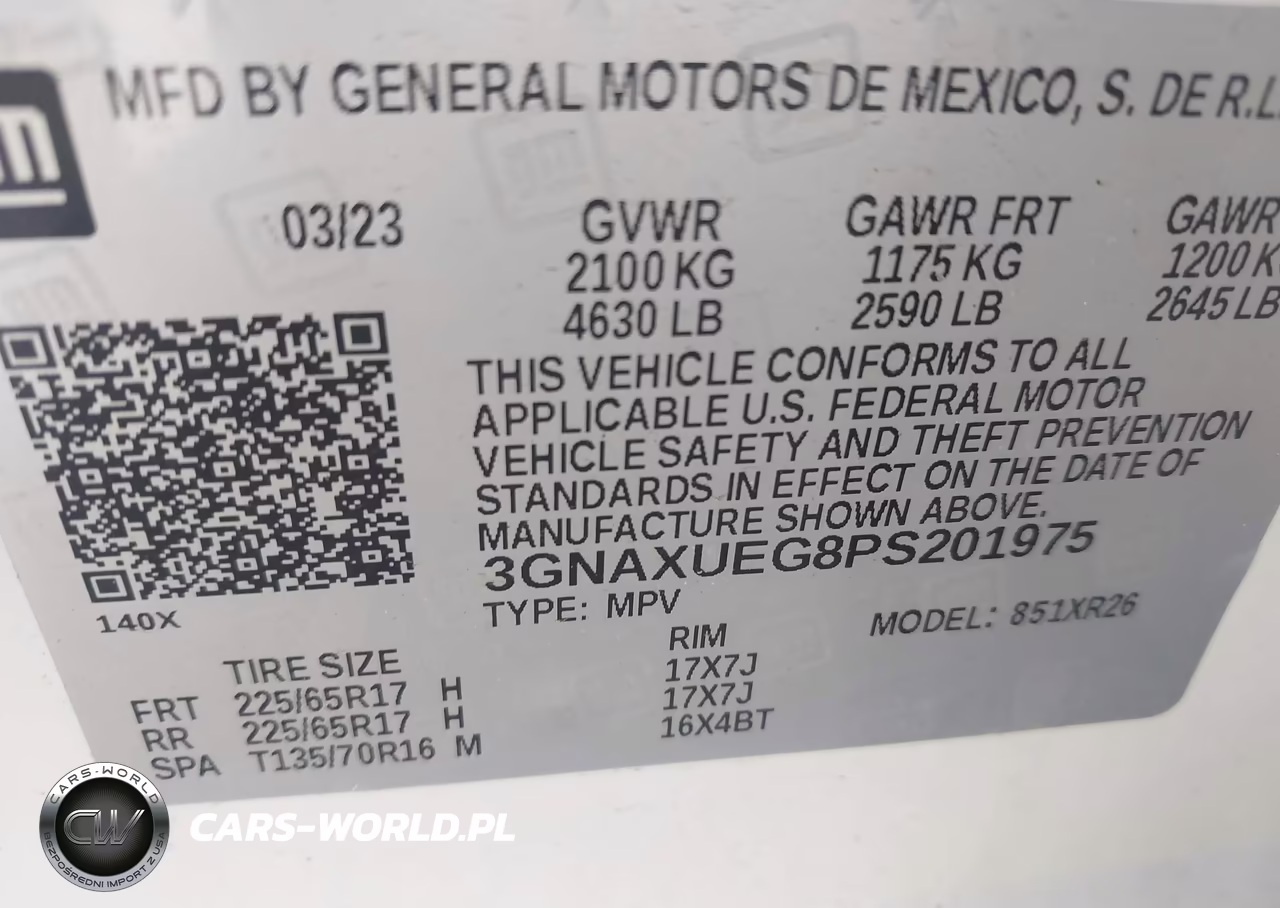 2023 Chevrolet Equinox Awd Lt VIN:3GNAXUEG8PS201975 - 9