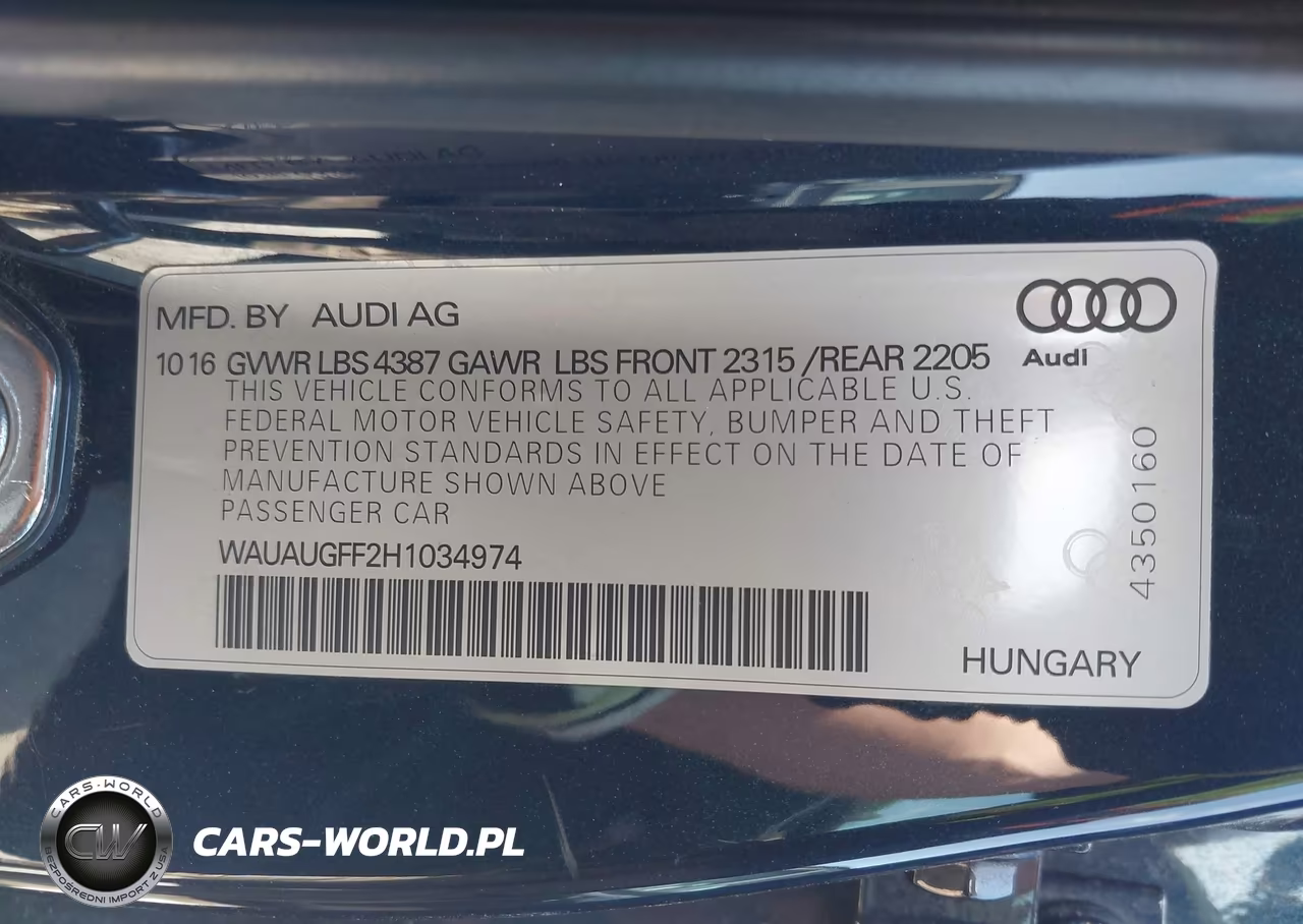 2017 Audi A3 2.0T Premium VIN:WAUAUGFF2H1034974 - 9