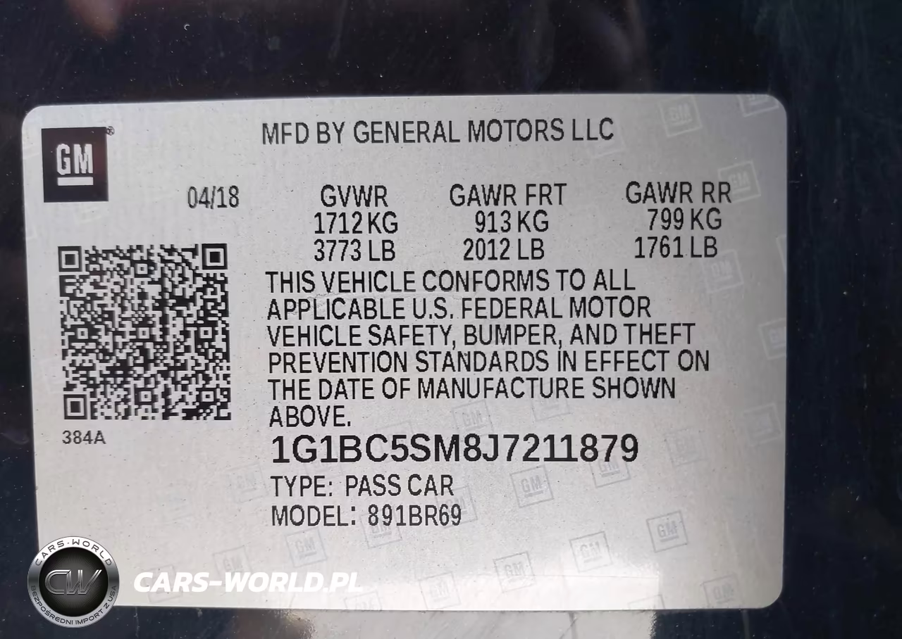 2018 Chevrolet Cruze Ls Auto VIN:1G1BC5SM8J7211879 - 9
