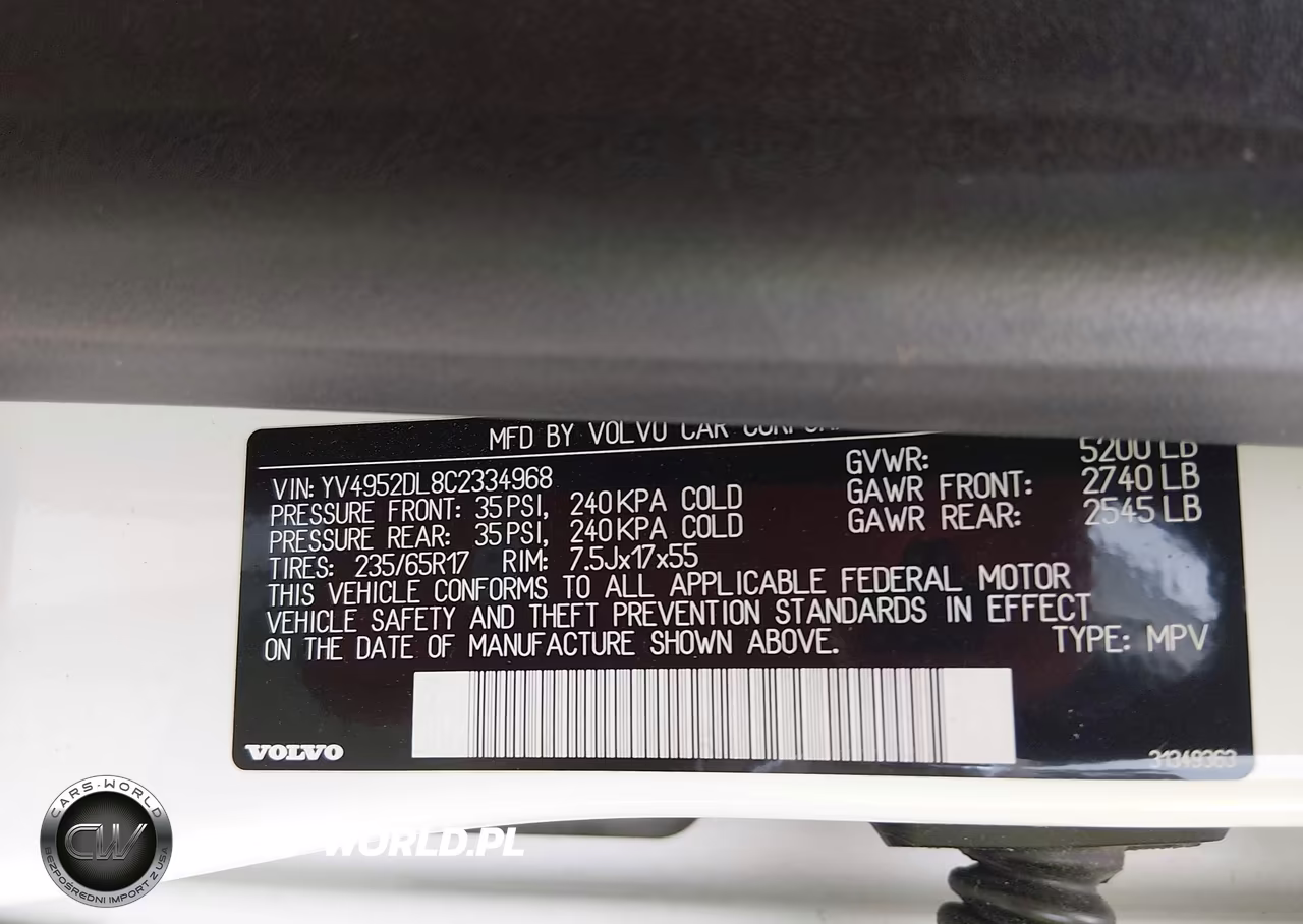 2012 Volvo Xc60 3.2-3.2 Platinum-3.2 Premier-3.2 Premier Plus VIN:YV4952DL8C2334968 - 9