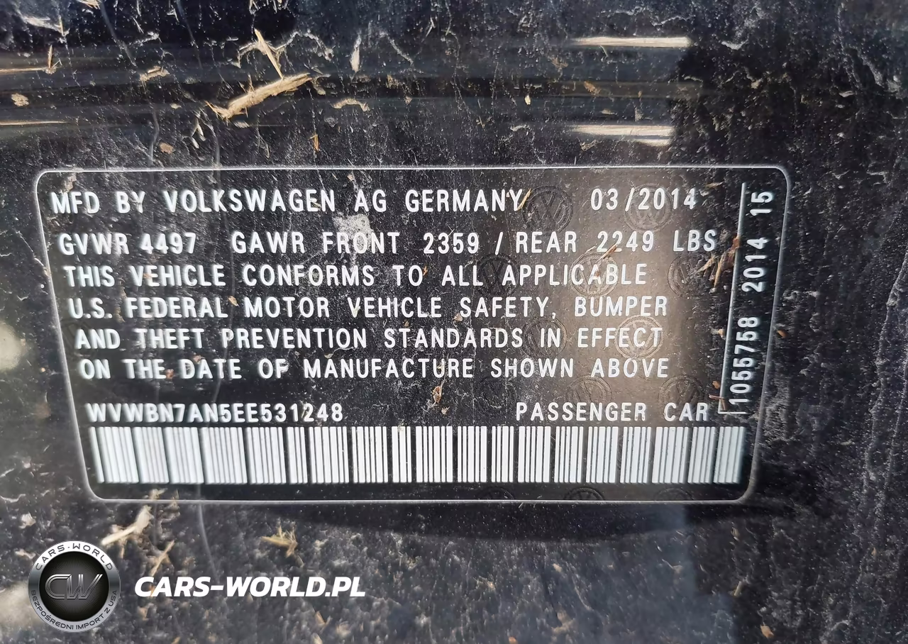 2014 Volkswagen Cc 2.0T R-Line VIN:WVWBN7AN5EE531248 - 9