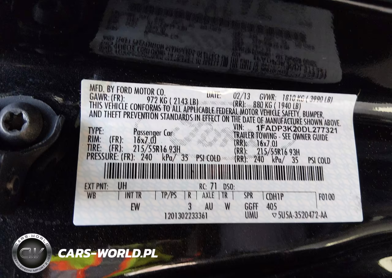 2013 Ford Focus Se VIN:1FADP3K20DL277321 - 9