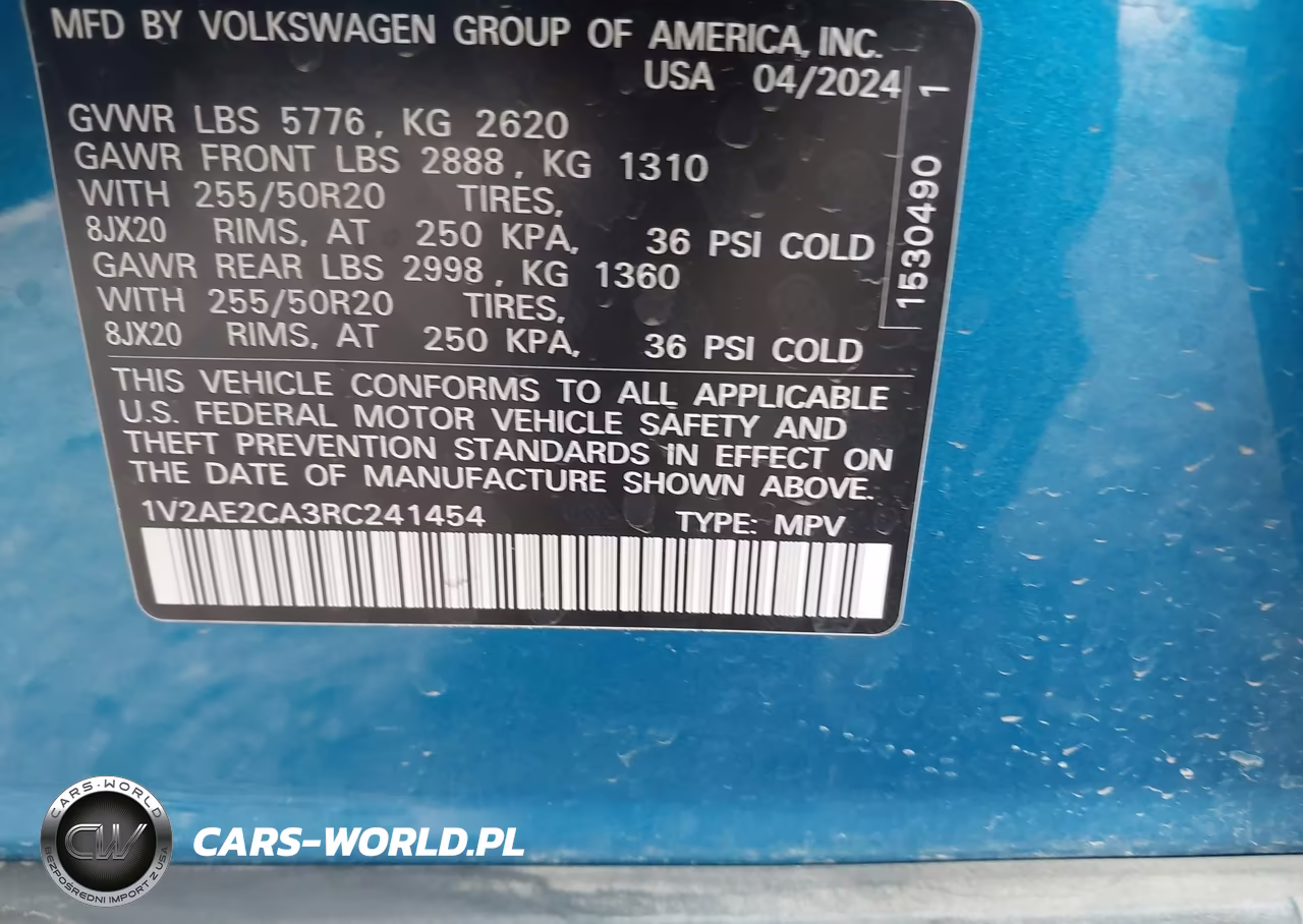 2024 Volkswagen Atlas Cross Sport 2.0T Sel R-Line VIN:1V2AE2CA3RC241454 - 9