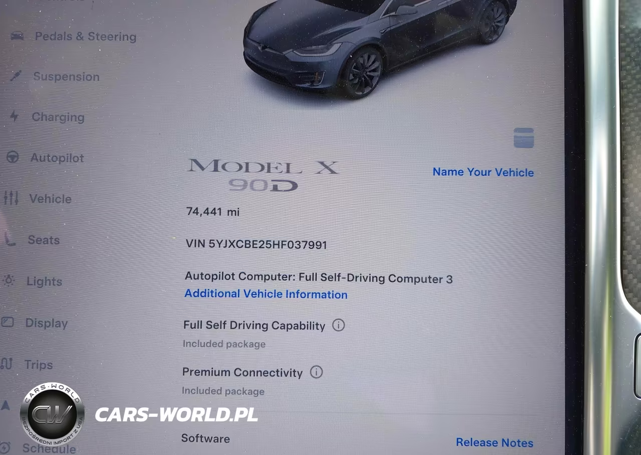 2017 Tesla Model X 100D-75D-90D VIN:5YJXCBE25HF037991 - 7