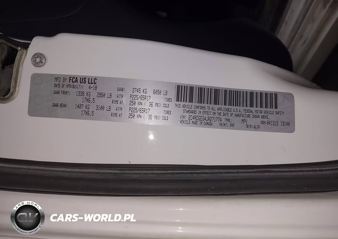 2018 Dodge Grand Caravan Gt VIN:2C4RDGEG4JR271774 - 9