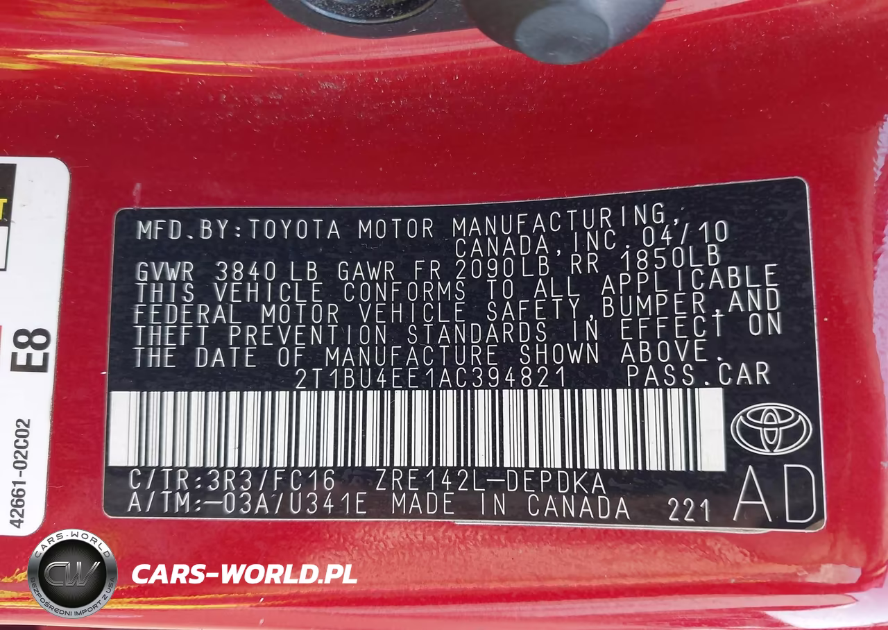 2010 Toyota Corolla Le VIN:2T1BU4EE1AC394821 - 9