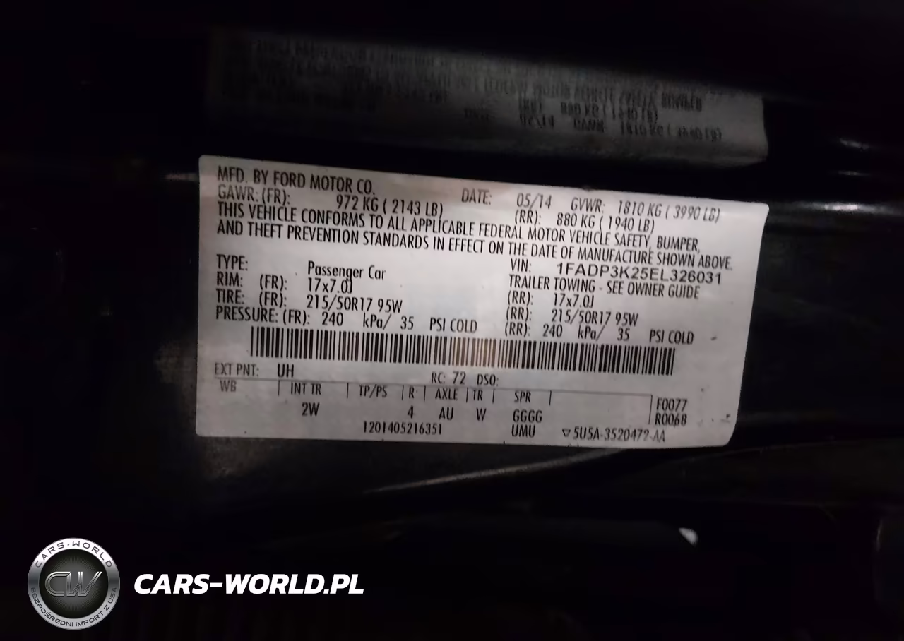 2014 Ford Focus Se VIN:1FADP3K25EL326031 - 9