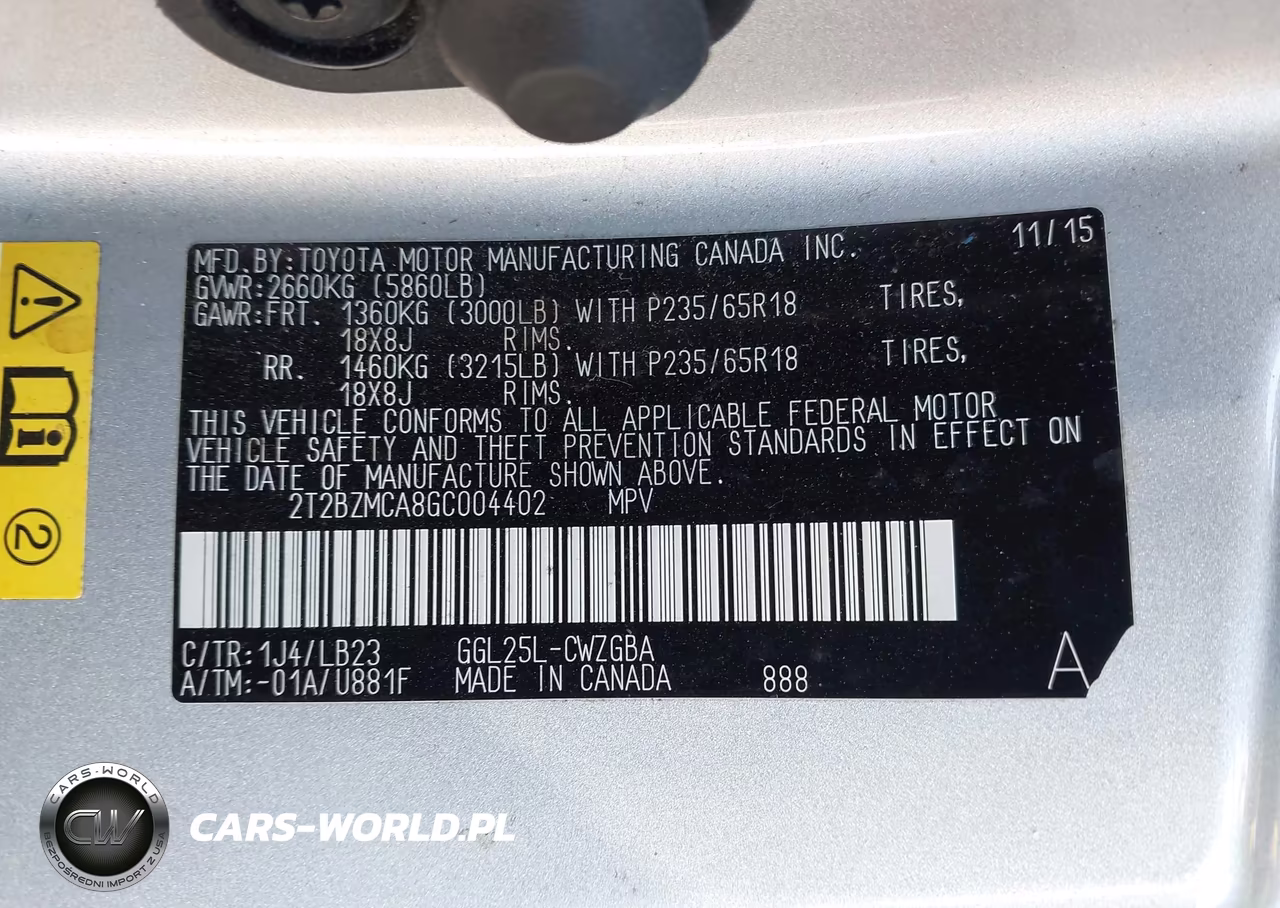 2016 Lexus Rx 350 VIN:2T2BZMCA8GC004402 - 9
