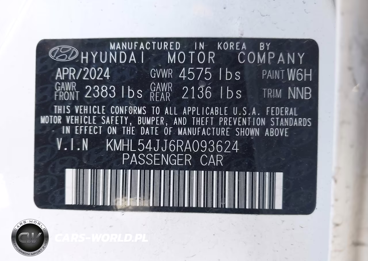 2024 Hyundai Sonata Hybrid Limited VIN:KMHL54JJ6RA093624 - 9