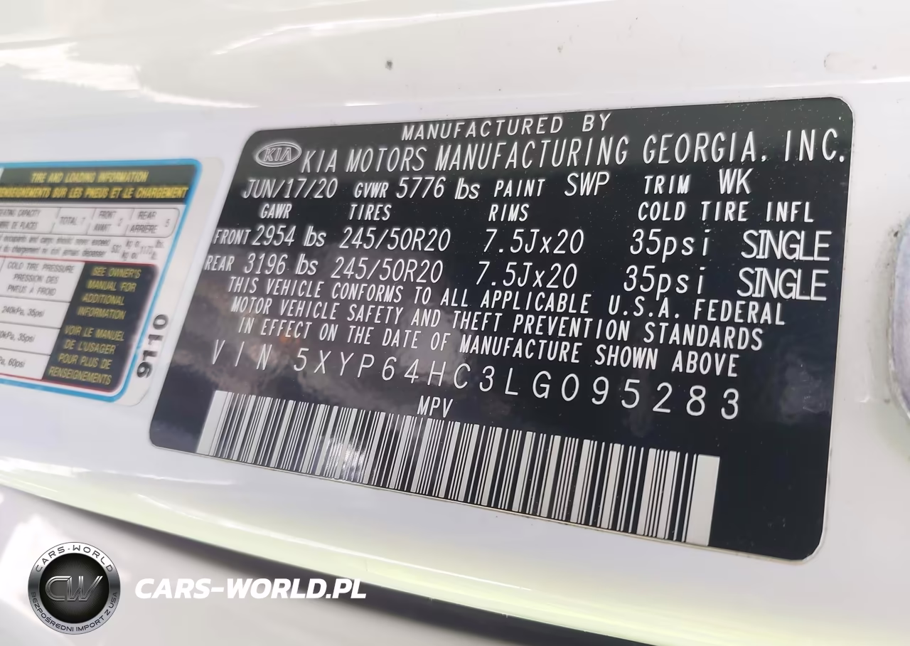 2020 Kia Telluride S VIN:5XYP64HC3LG095283 - 9