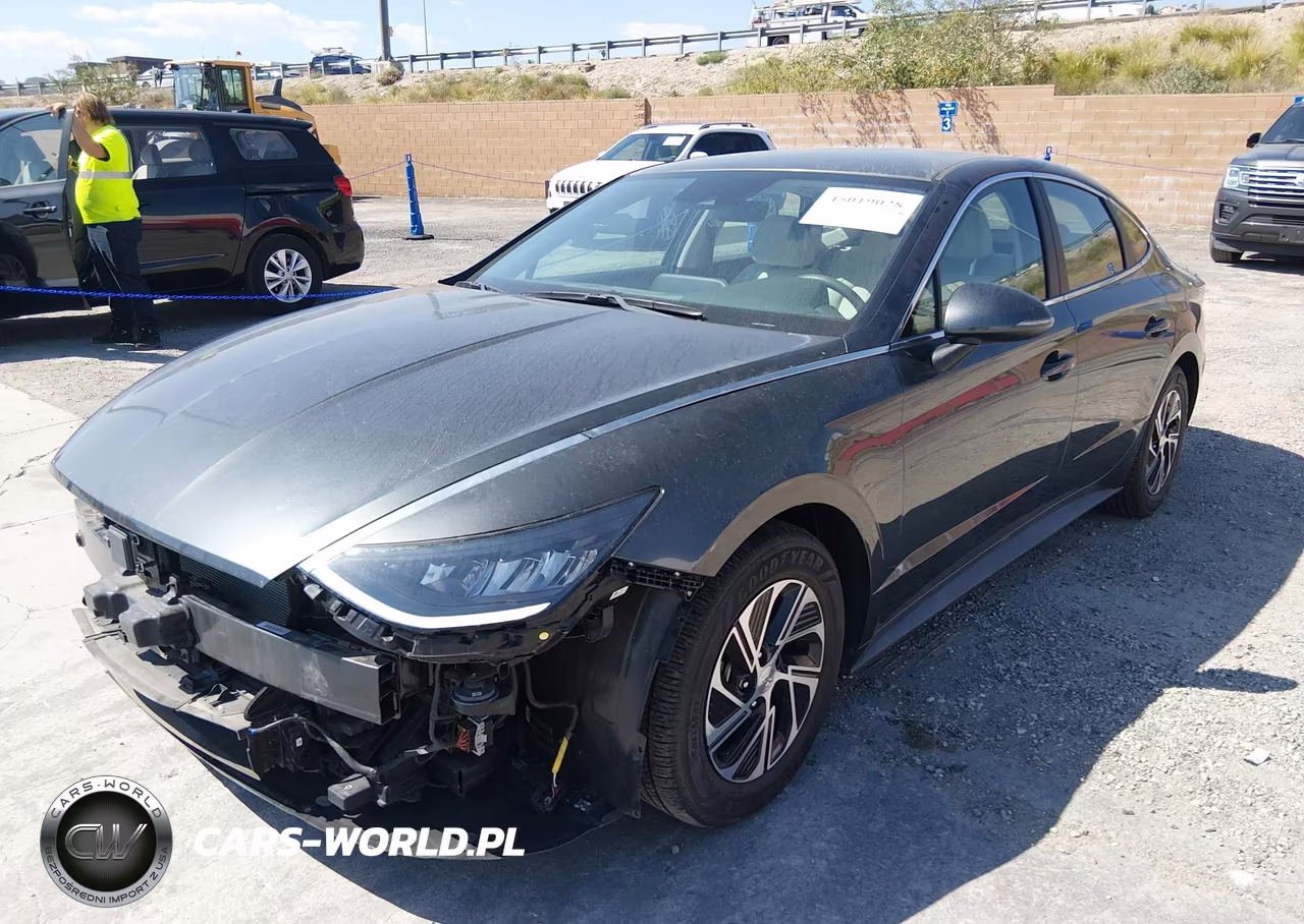 2021 Hyundai Sonata Blue VIN:KMHL24JJ2MA030666 - 2