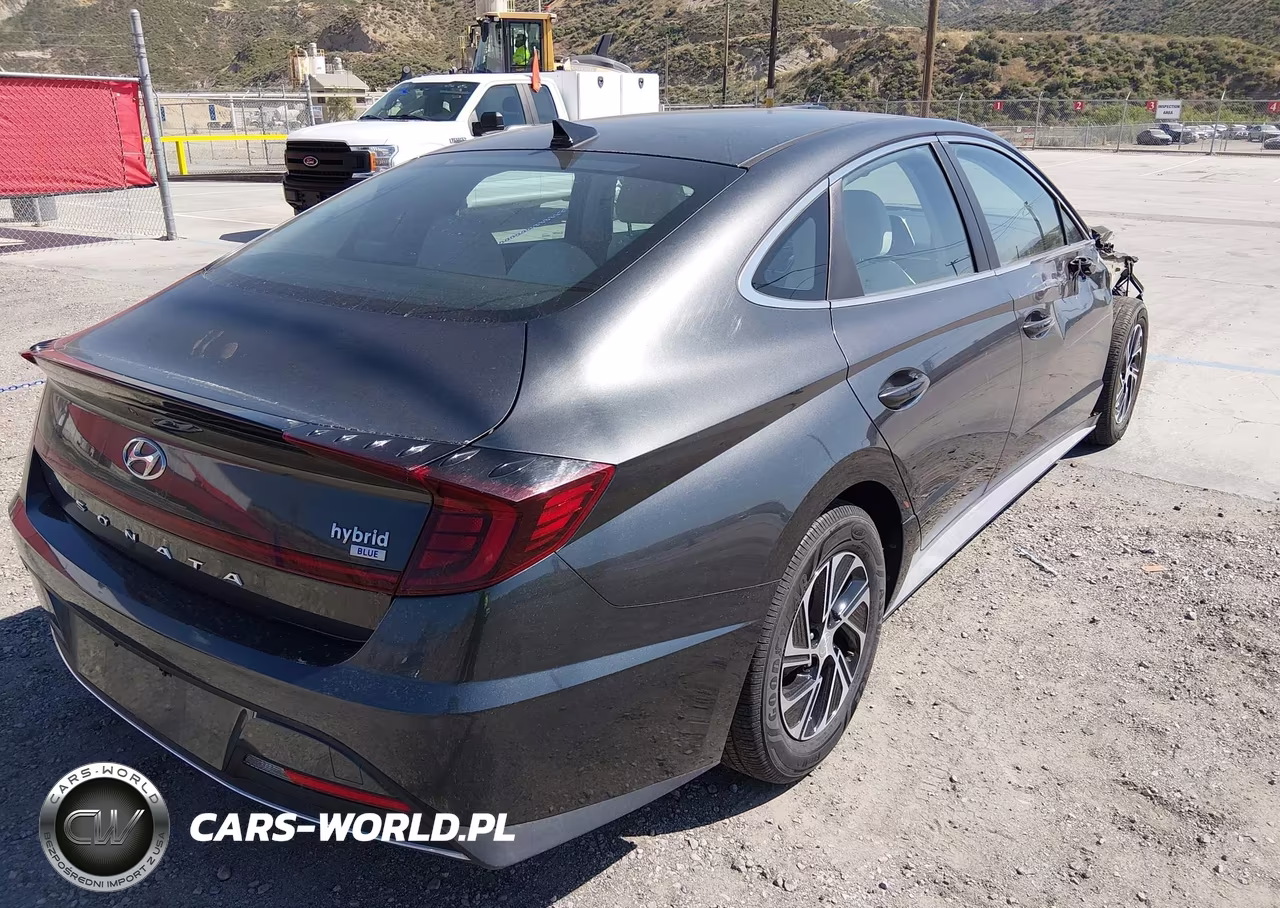 2021 Hyundai Sonata Blue VIN:KMHL24JJ2MA030666 - 4