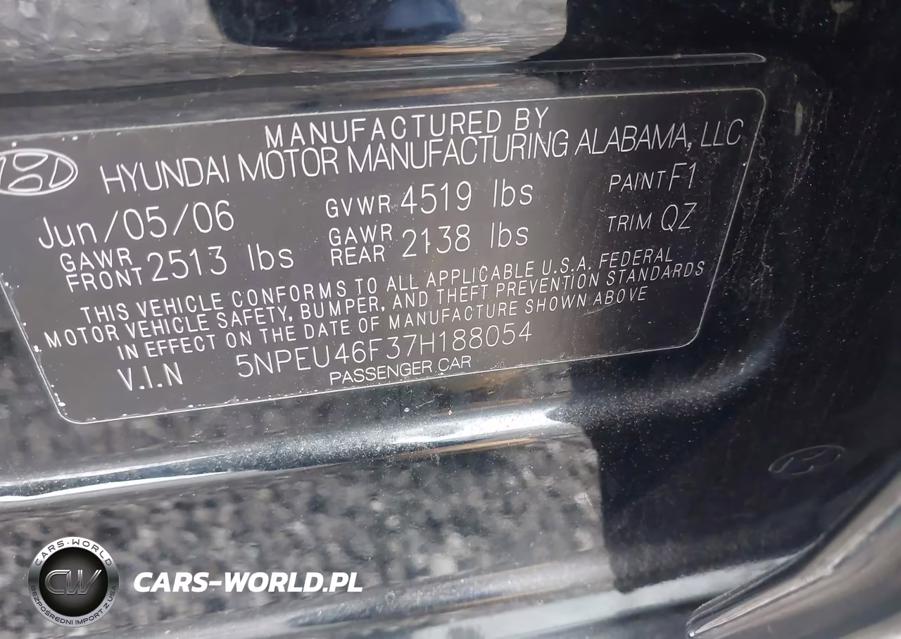 2007 Hyundai Sonata Limited-Se V6 VIN:5NPEU46F37H188054 - 9