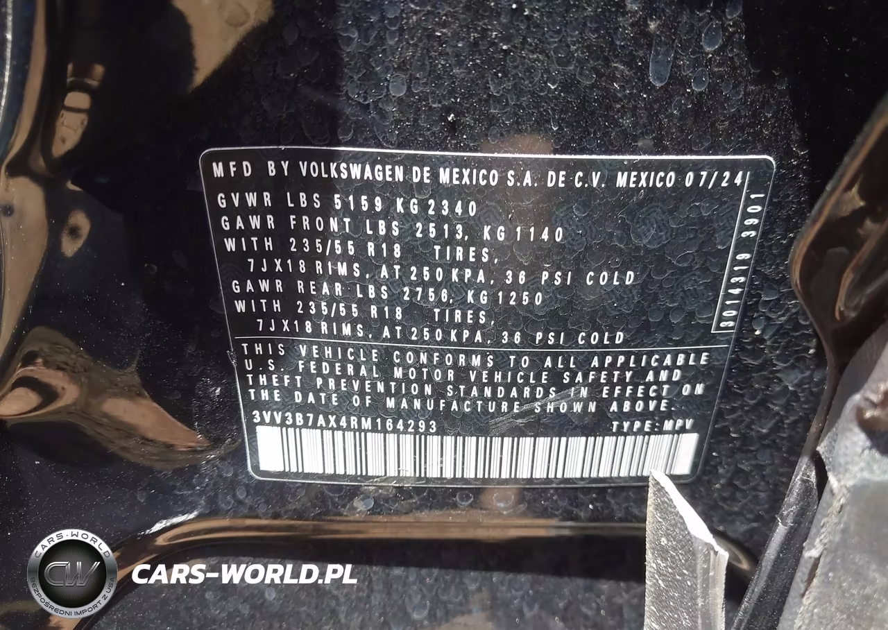 2024 Volkswagen Tiguan Se-Wolfsburg VIN:3VV3B7AX4RM164293 - 9