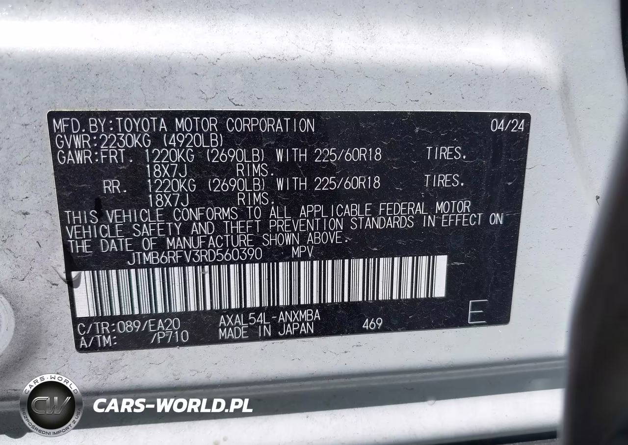 2024 Toyota Rav4 Hybrid Xle Premium VIN:JTMB6RFV3RD560390 - 9