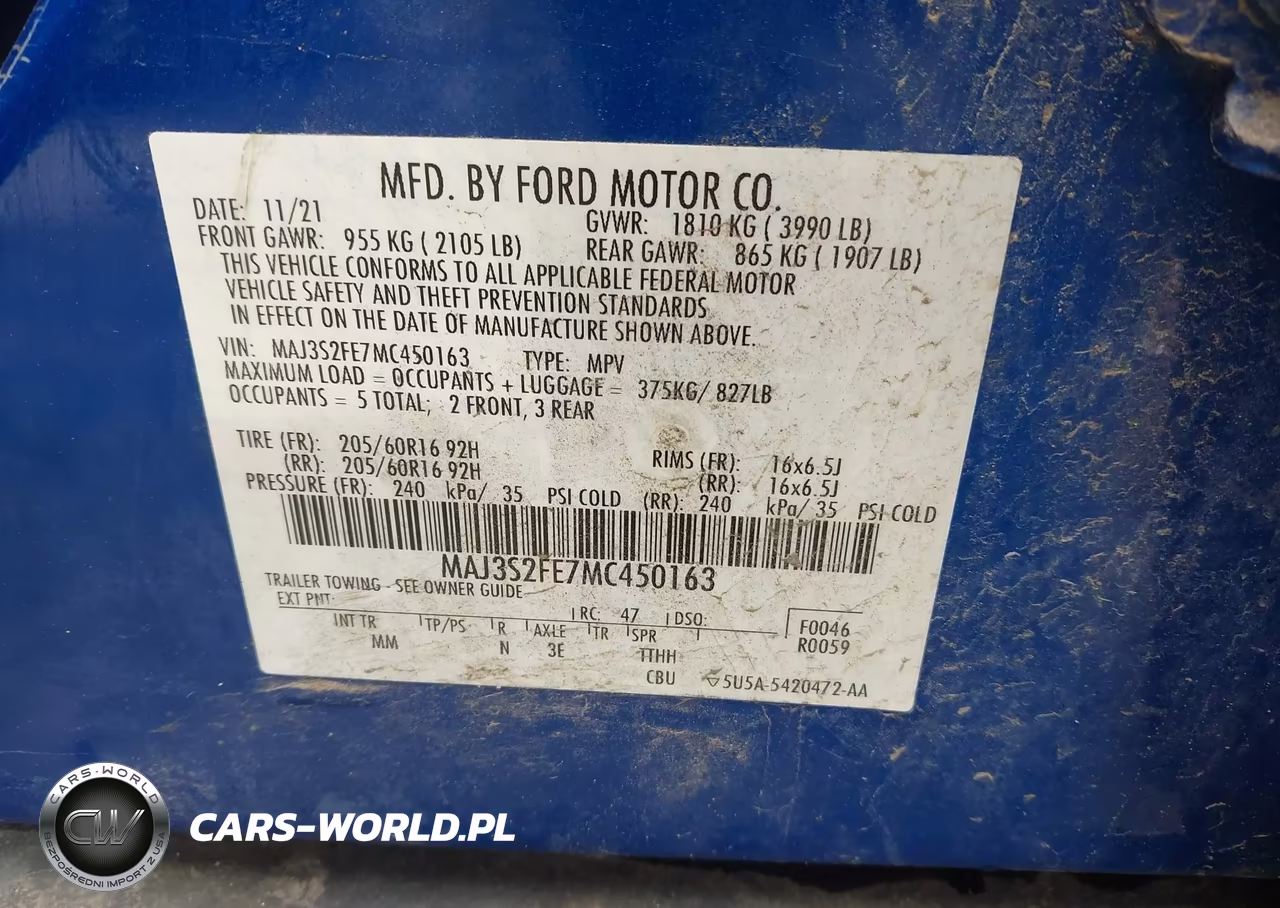 2021 Ford Ecosport S VIN:MAJ3S2FE7MC450163 - 9
