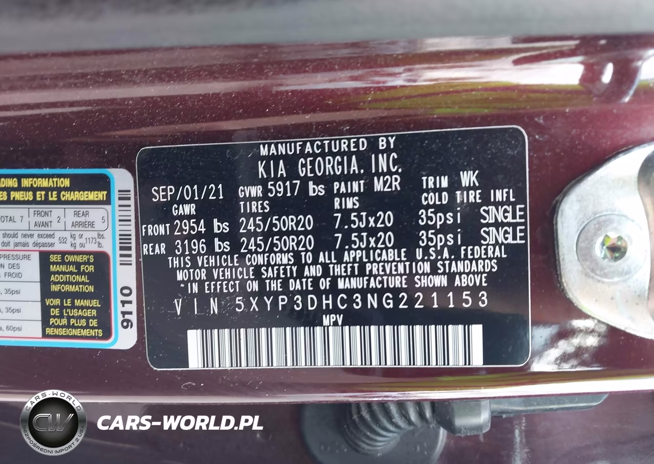 2022 Kia Telluride Ex VIN:5XYP3DHC3NG221153 - 9