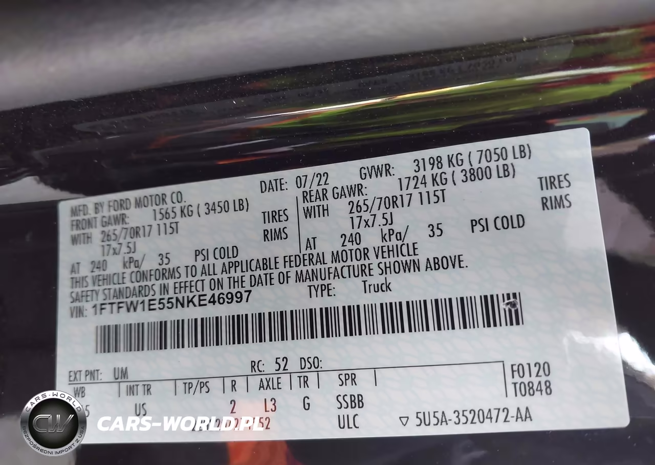 2022 Ford F-150 Xlt VIN:1FTFW1E55NKE46997 - 9