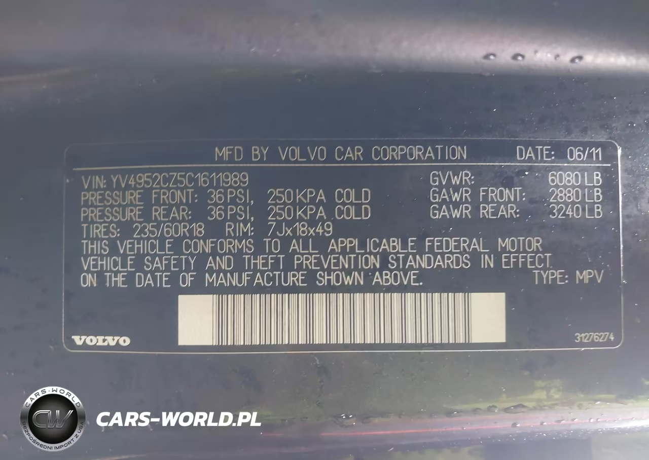 2012 Volvo Xc90 3.2-3.2 Platinum-3.2 Premier Plus VIN:YV4952CZ5C1611989 - 9