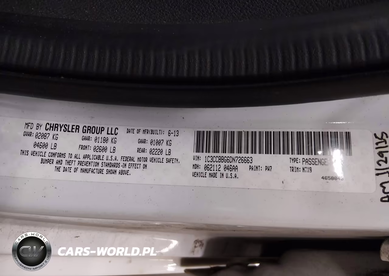 2013 Chrysler 200 Touring VIN:1C3CCBBG6DN726663 - 9