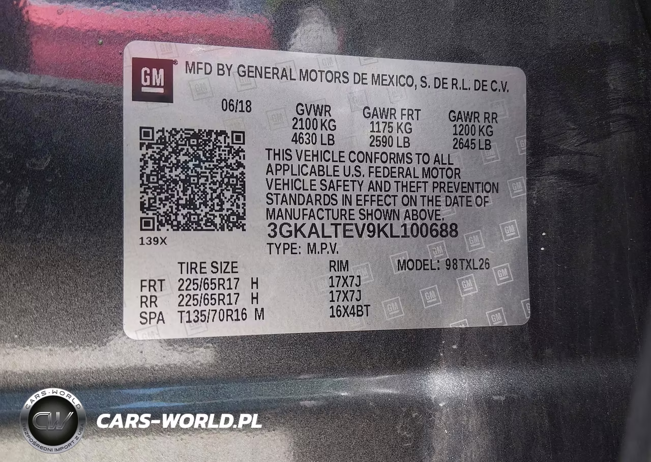 2019 GMC Terrain Sle VIN:3GKALTEV9KL100688 - 9